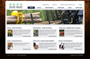 Screenshot of presentation Four Trees