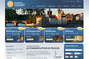 Screenshot of presentation Goldencity hotels