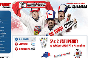 Microsite for Hockey World Championship 2010