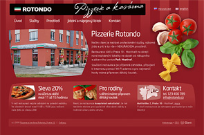 Screenshot of presentation pizzeria Rotondo